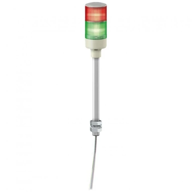 Monolityczne kolumny świetlne, Harmony XVG, 60 mm, czerwony zielony, światło stałe, montaż na rurze aluminiowej, IP23, 24V AC/DC - obrazek 1