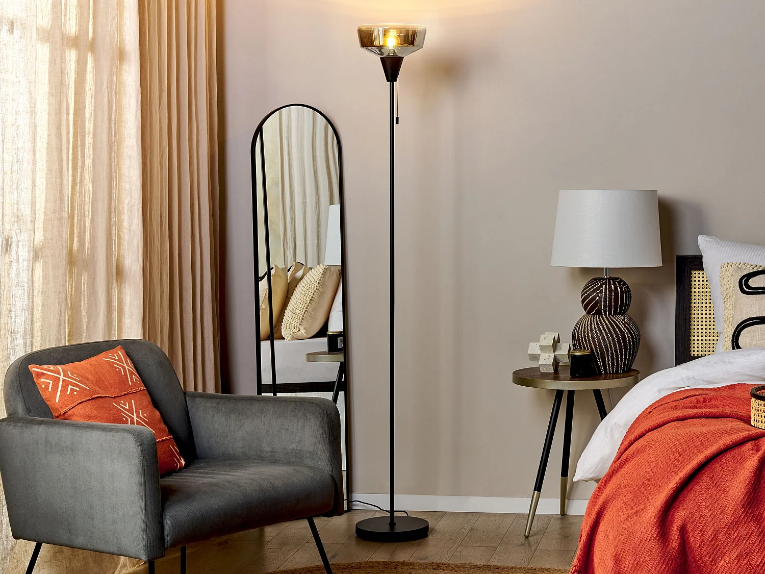 Lampa podłogowa TALPARO Metal Srebrny 753131