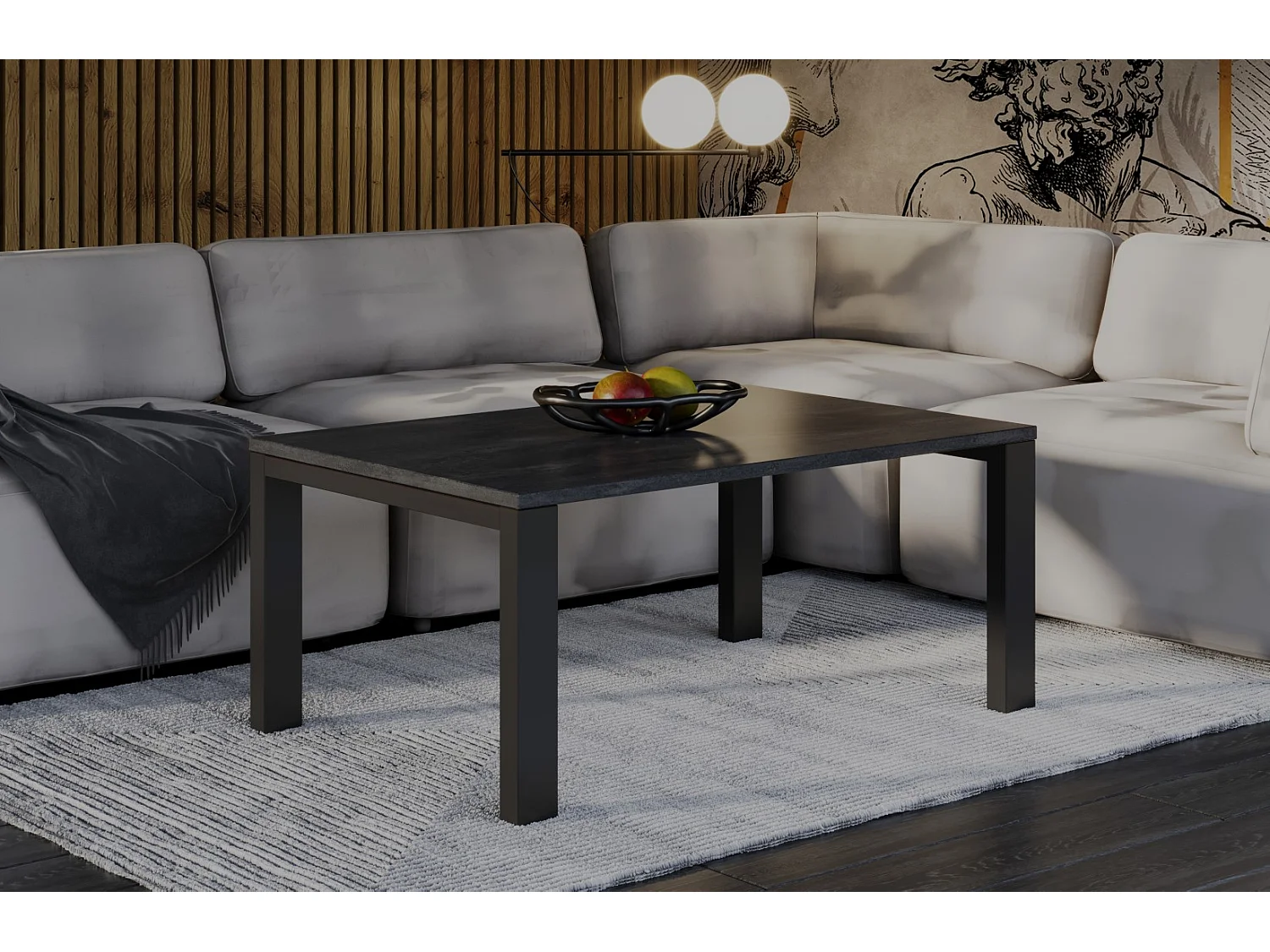 Ława GAROLD 120x80 beton ciemny 1052669 - obrazek 1