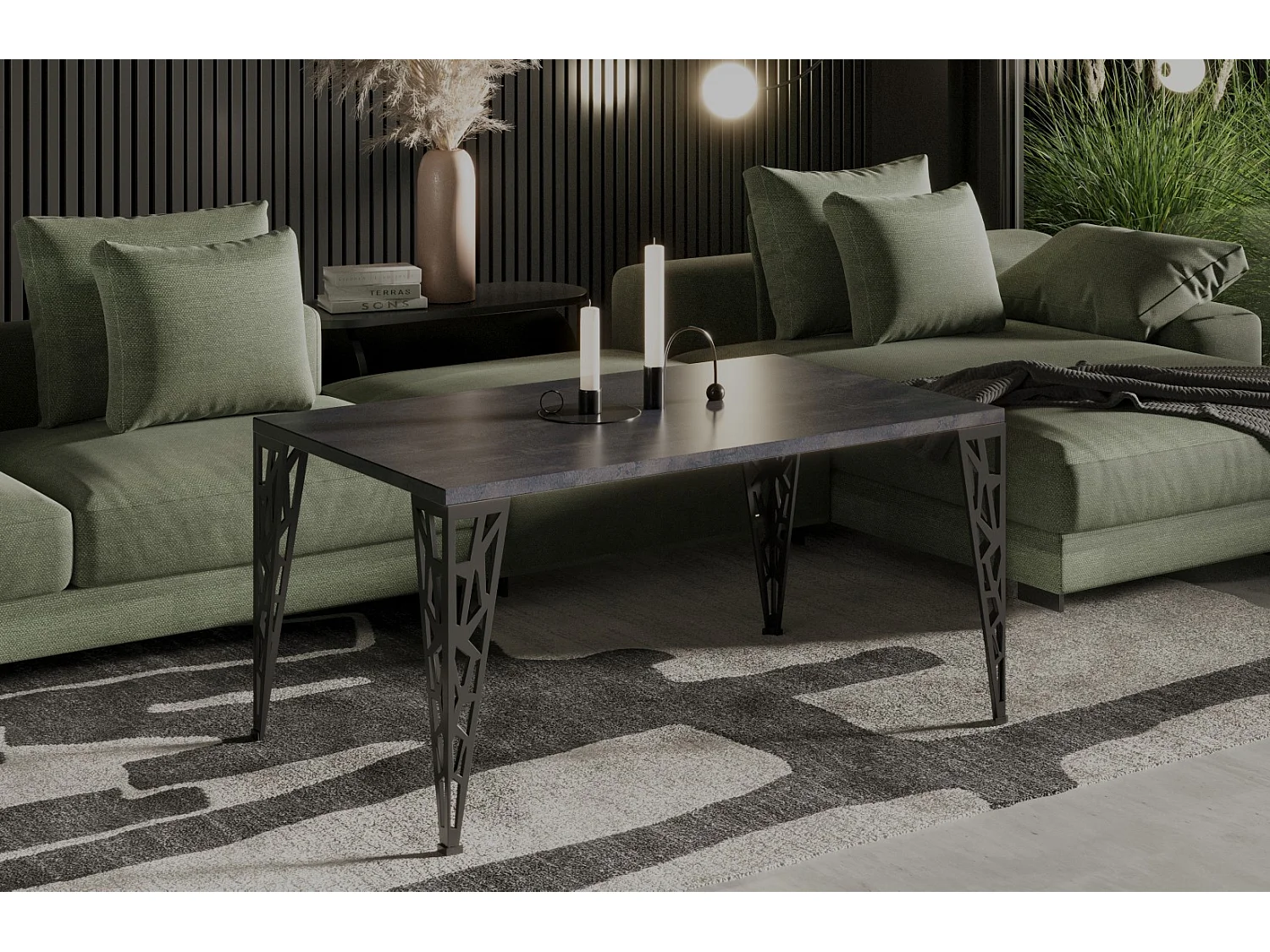 Ława MONZA 100x60 beton ciemny 1052673 - obrazek 1