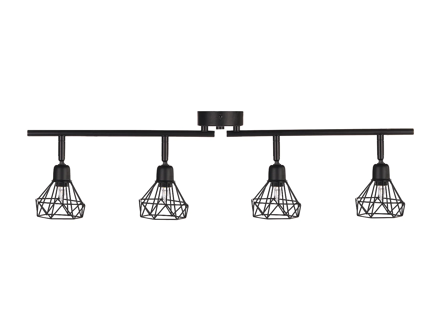 Lampa spot 4-punktowa ERMA Regulowana Metal Czarny 873285