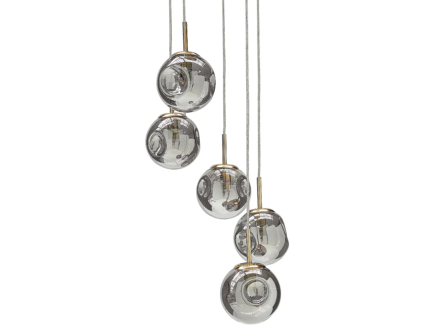 Lampa wisząca RALFES Szkło Mosiężny 1659009 - obrazek 1