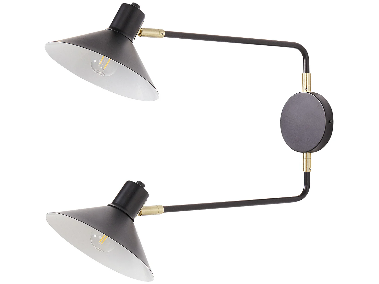 Lampa ścienna KADASSA Regulowana Metal Czarny 1868831 - obrazek 1
