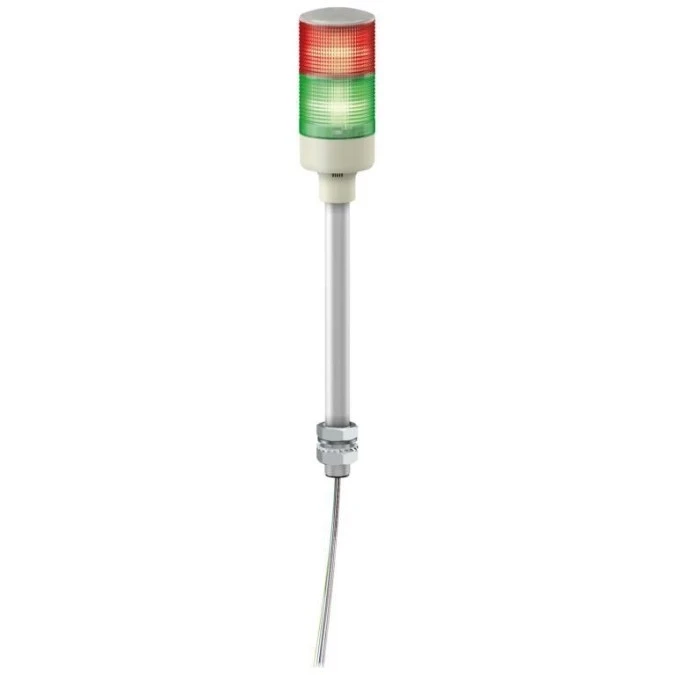 Monolityczne kolumny świetlne, Harmony XVG, 60 mm, czerwony zielony, światło stałe, montaż na rurze aluminiowej, IP23, 24V AC/DC - obrazek 2