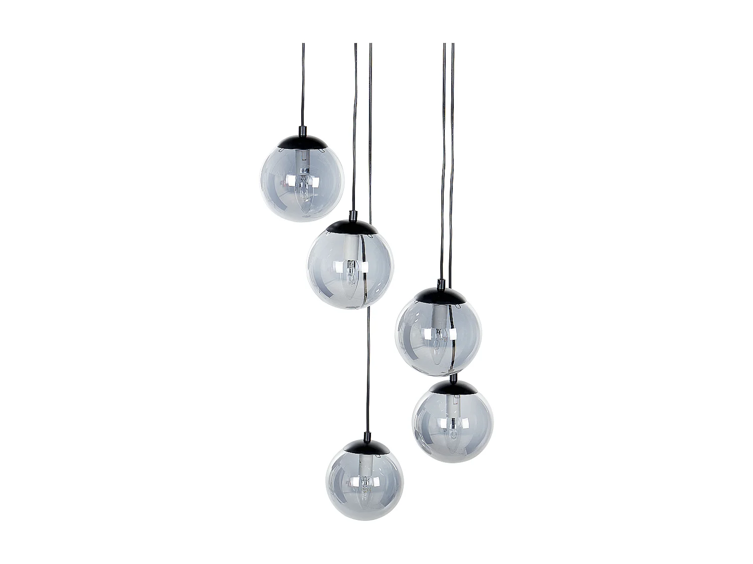 Lampa wisząca NOEL Szkło Czarny 2383517 - obrazek 1