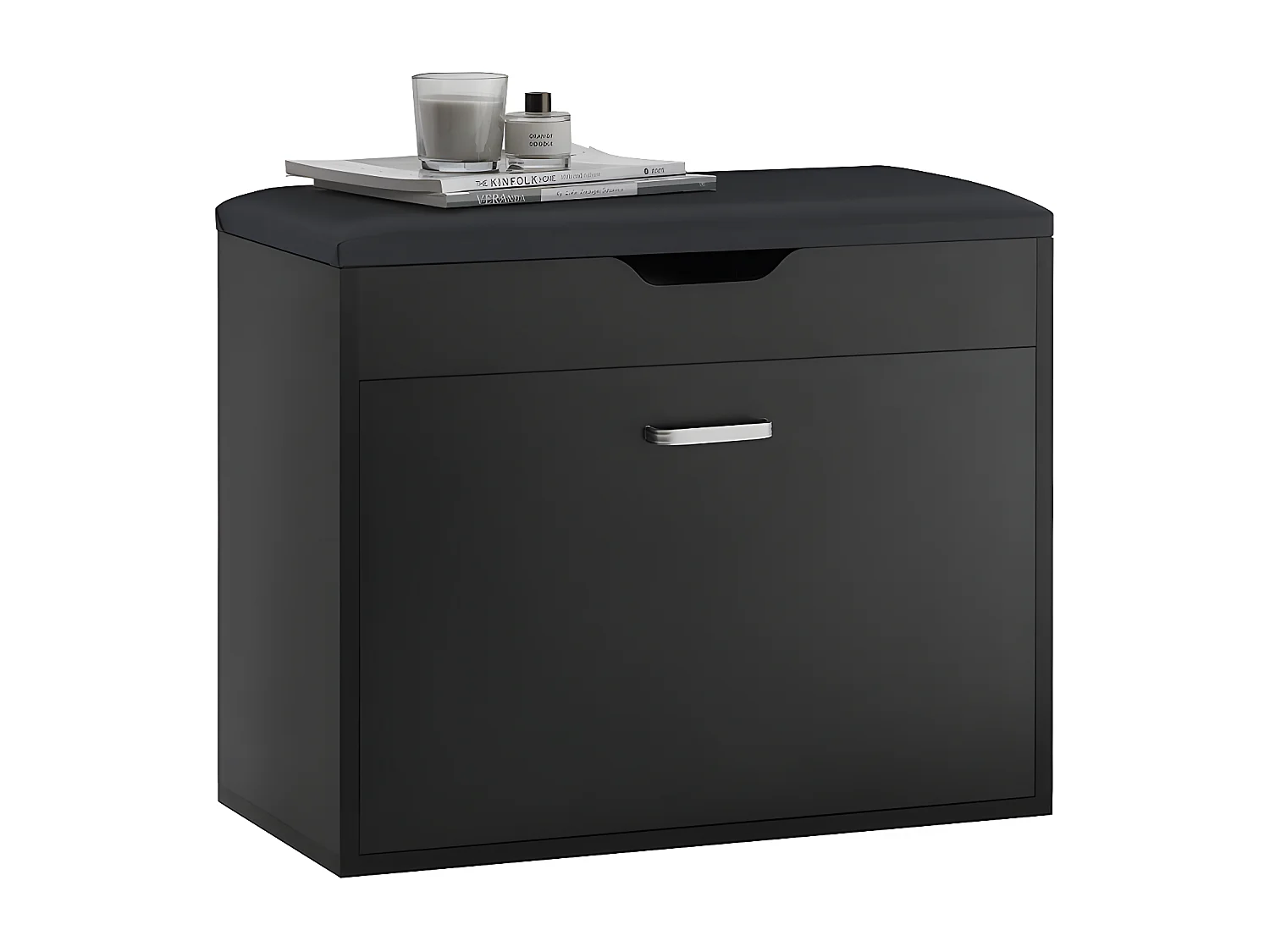 SoBuy Szafka na buty z czterema drzwiczkami Biały Nowoczesny FSR151-H-W 1544623 - obrazek 1