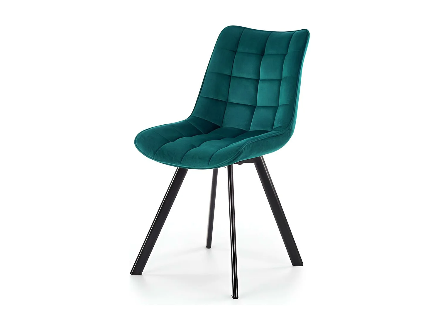 Krzesło tapicerowane K332 VELVET czarne 3427414 - obrazek 1
