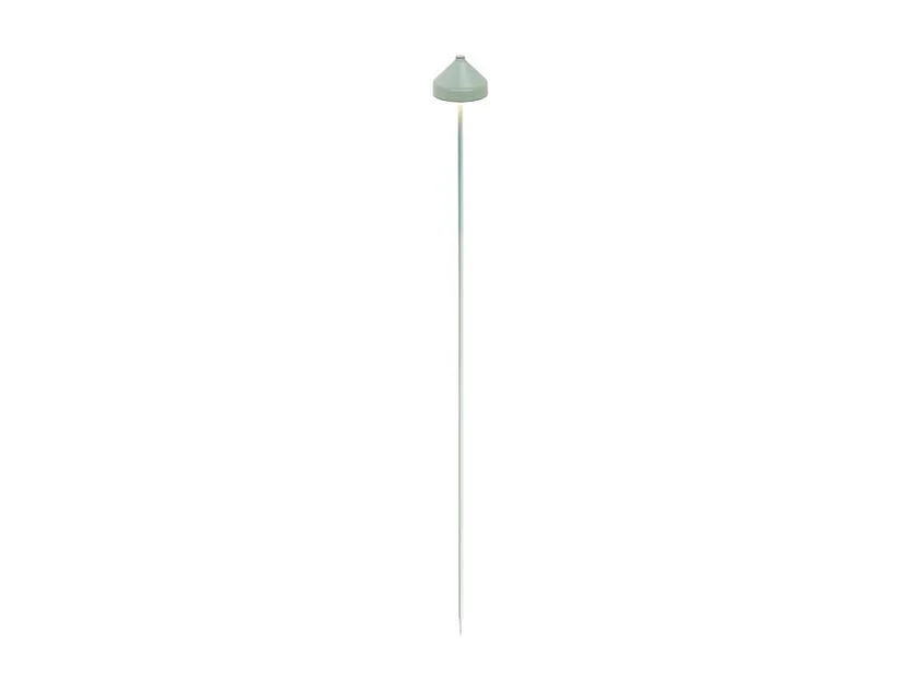 Lampa LED AMELIE w kolorze szafranu z kolcem w kształcie zielonego liścia, ładowalna i ściemnialna 3581589