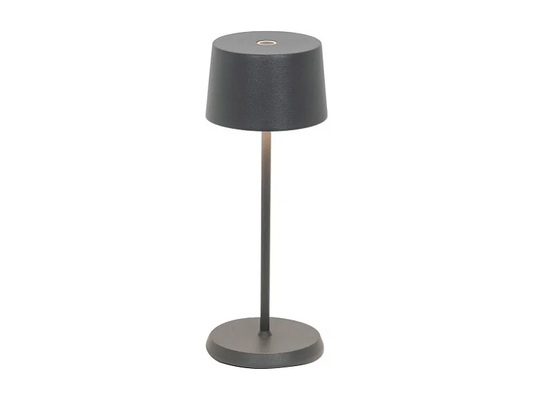 Lampa stołowa LED Zafferano OLIVIA PRO MICRO, ciemnoszara, akumulatorowa i ściemnialna 3581603