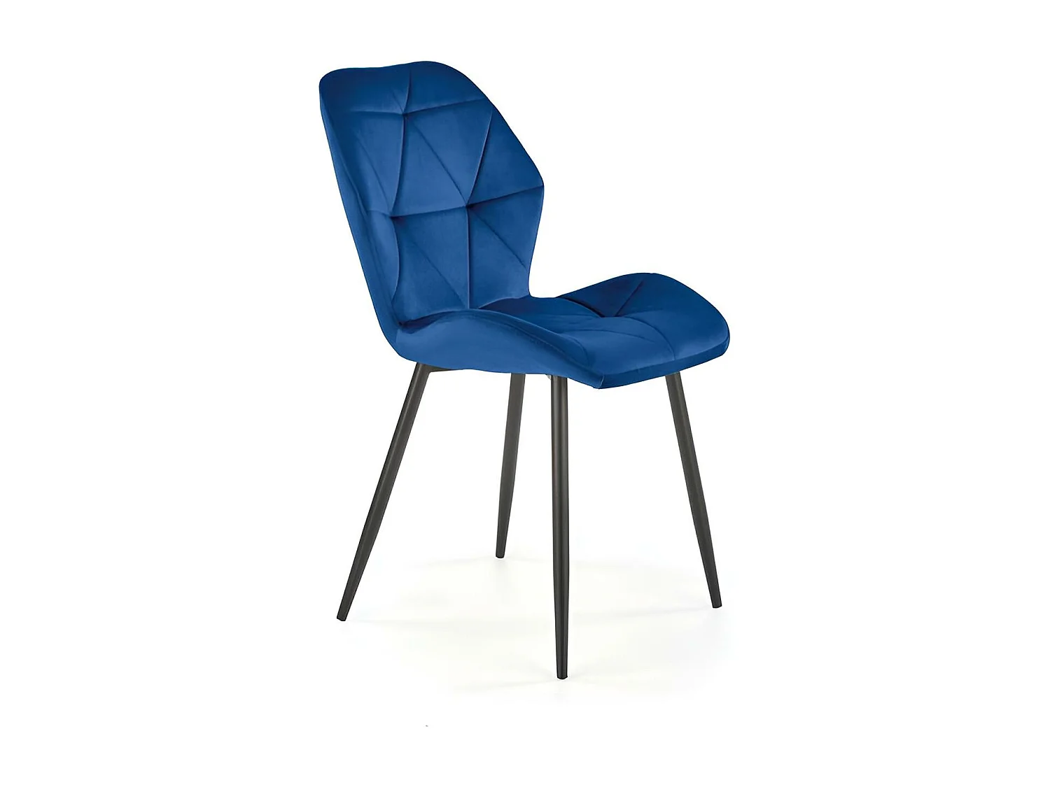 Krzesło tapicerowane K453 VELVET czarne 3679327 - obrazek 1