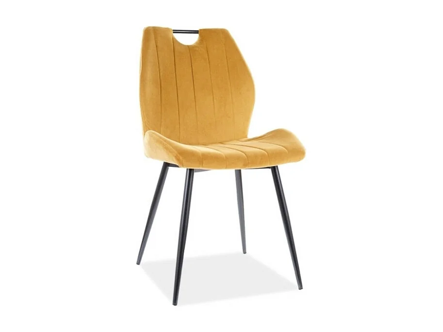 Krzesło tapicerowane ARCO VELVET curry 3039357 - obrazek 1
