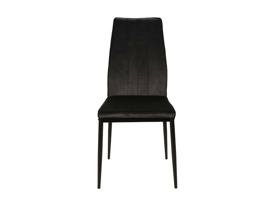Krzesło tapicerowane ATOM VELVET czarne 2453453 - obrazek 1