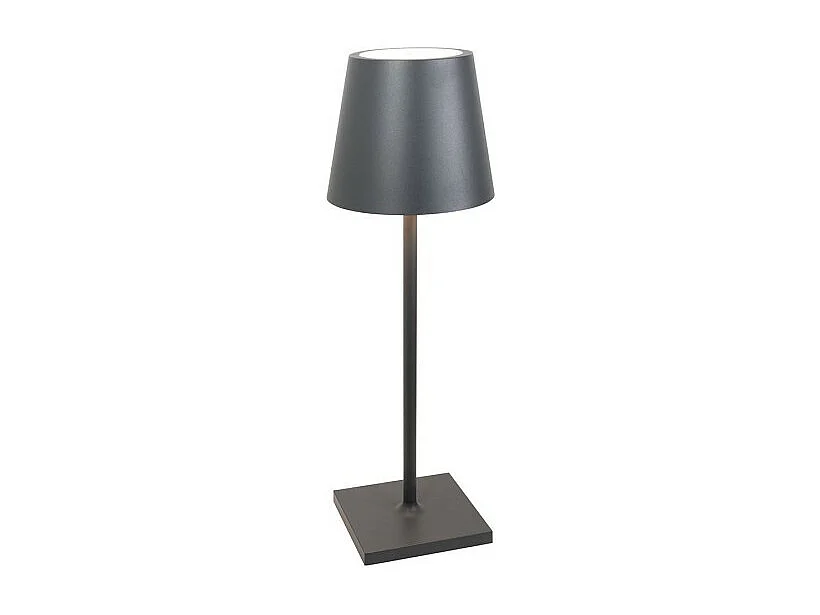 Lampa stołowa LED Poldina L Desk w kolorze ciemnoszarym, z możliwością ładowania i ściemniania, z czasem pracy baterii do 12 godzin. 3037696 - obrazek 1