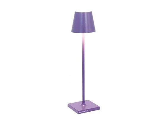 Poldina Pro Micro Lilac to lampa stołowa LED z możliwością ładowania i ściemniania, z czasem pracy baterii do 12 godzin 3037742
