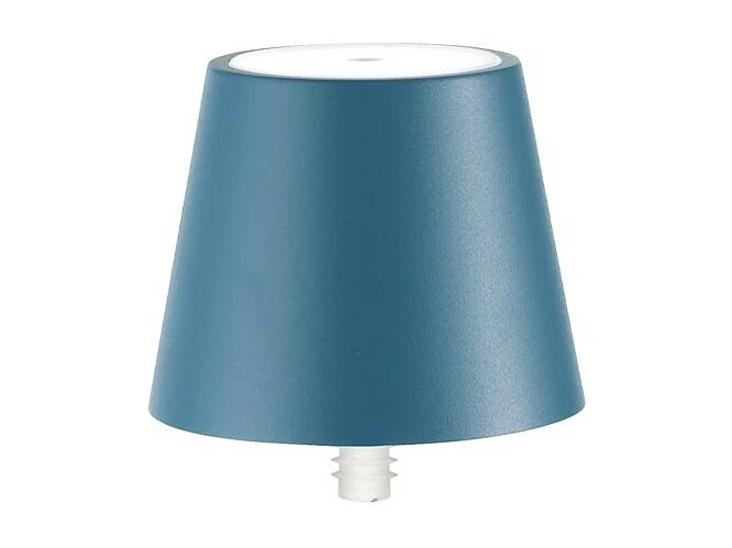 Lampa LED Poldina STOPPER marki Zafferano, przenośna i ładowalna, w lotniczym błękicie, z czasem pracy baterii do 12 godzin. 3584886