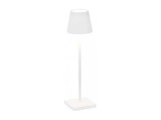 Poldina Pro Micro Biała, akumulatorowa i ściemnialna lampa stołowa LED z czasem pracy baterii do 12 godzin 3037774