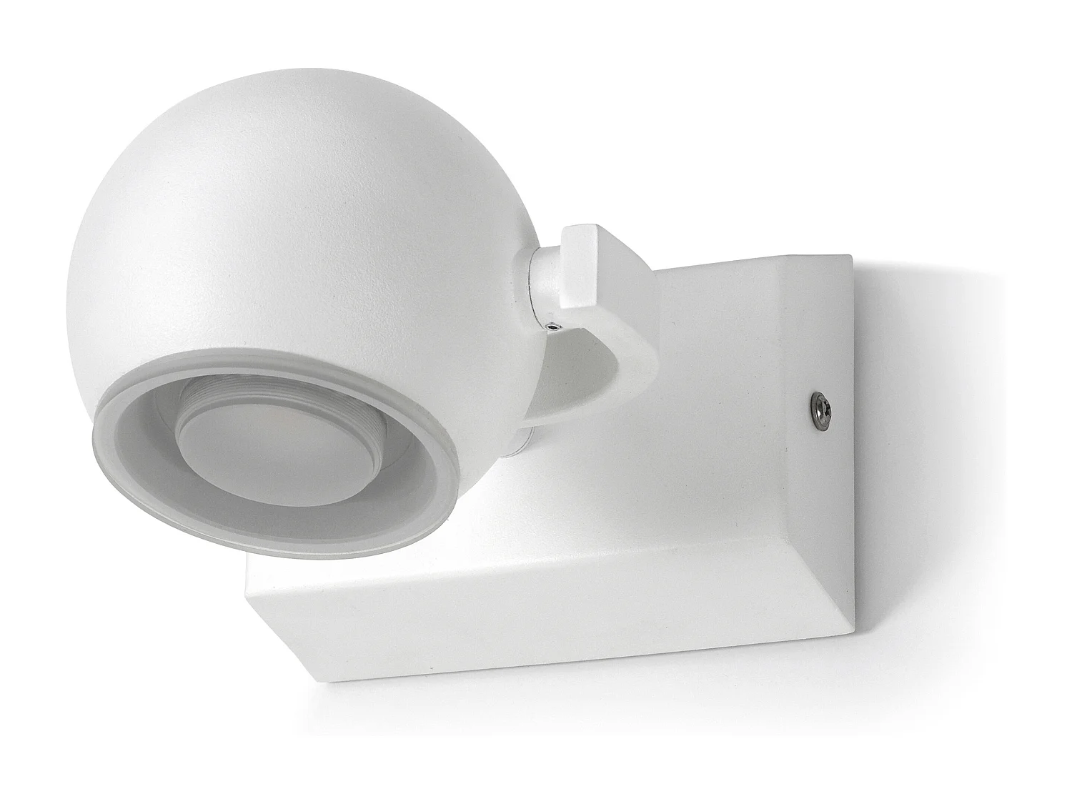 Lampa ?cienna MOON nowoczesny i uniwersalny styl – do u?ytku wewn?trznego – kolor bia?y – aluminium – 340° – 90° – IP44 3715183