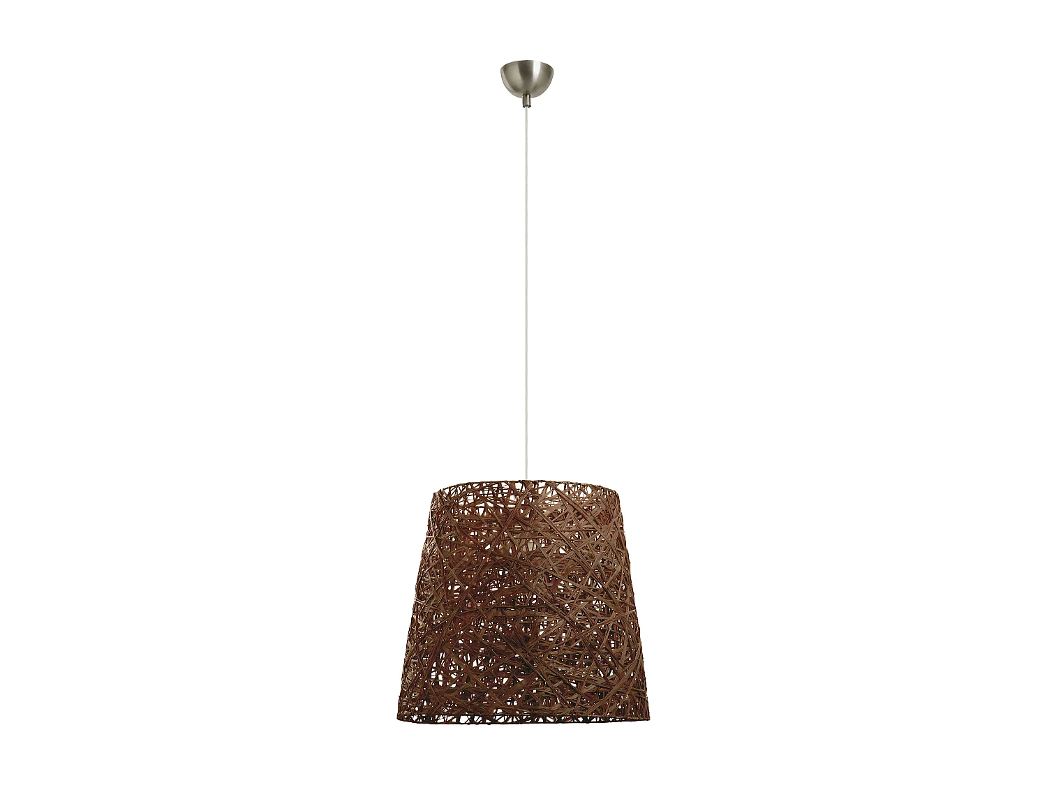Lampa sufitowa w nowoczesnym stylu VIMET - Wysoko?? 140 cm - stal/br?zowe w?ókno naturalne - E27 - IP20 3748120 - obrazek 1