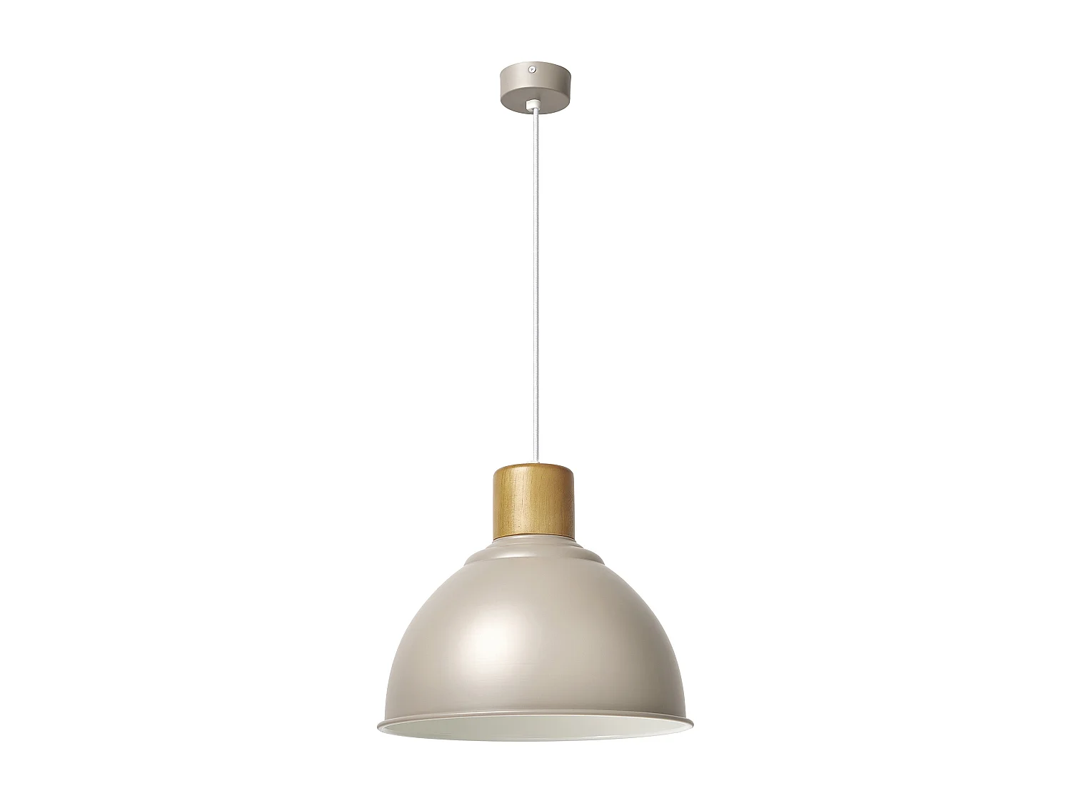 Lampa sufitowa VALAN w stylu klasycznym i nowoczesnym - wys. 100 cm x g?. 34 cm - E27 60W - stal i drewno - IP20 - mokka 3748134 - obrazek 1