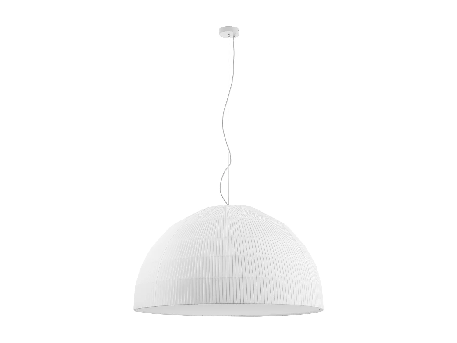 Lampa sufitowa MOLN w stylu nowoczesnym - E27 15W - klosz ø90 cm - wys. 130 cm - IP20 - stalowo-bia?a 3748149 - obrazek 1