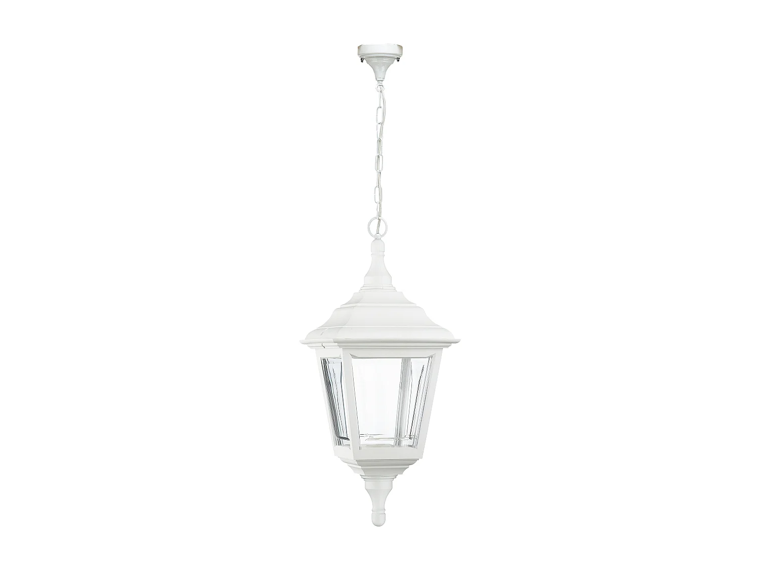 Lampa sufitowa CLIC CLAC 4 w stylu klasycznym - wys. 75 cm x szer. 20 cm - E27 42W - poliamid - IP44 - bia?y 3748152 - obrazek 1