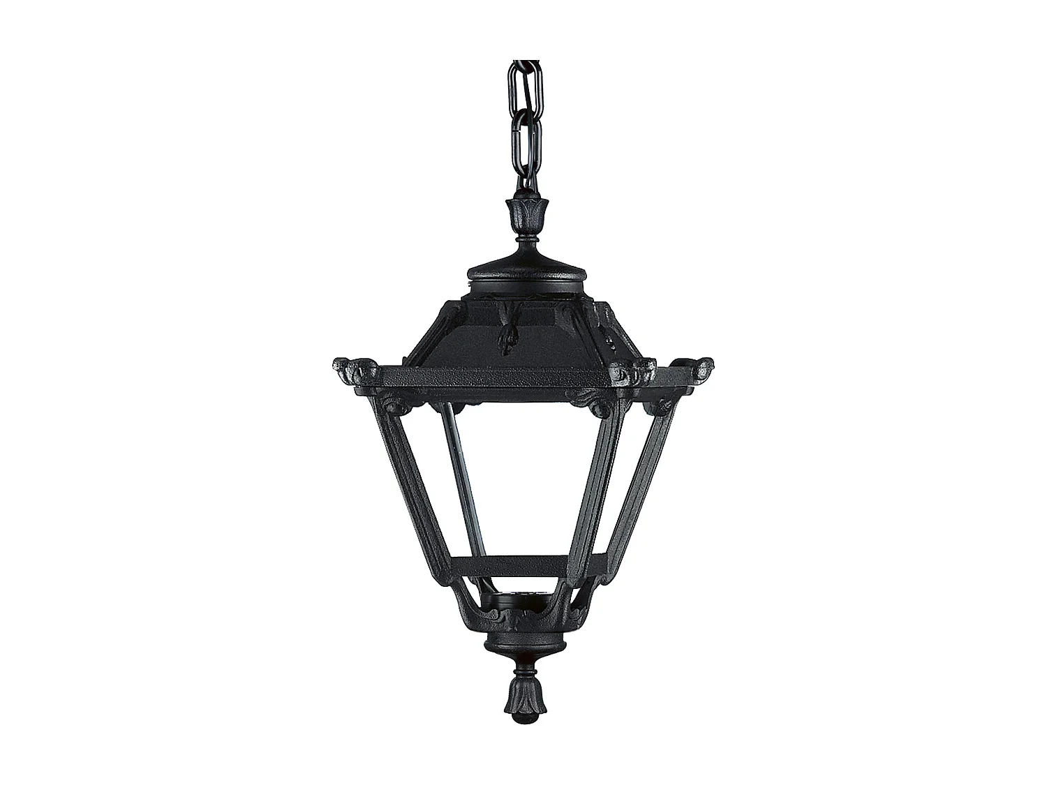 Lampa sufitowa INDURA MINI 4 w stylu klasycznym - wys. 74 cm - E27 42W - ?ywica - IP55 - czarna 3748162 - obrazek 1