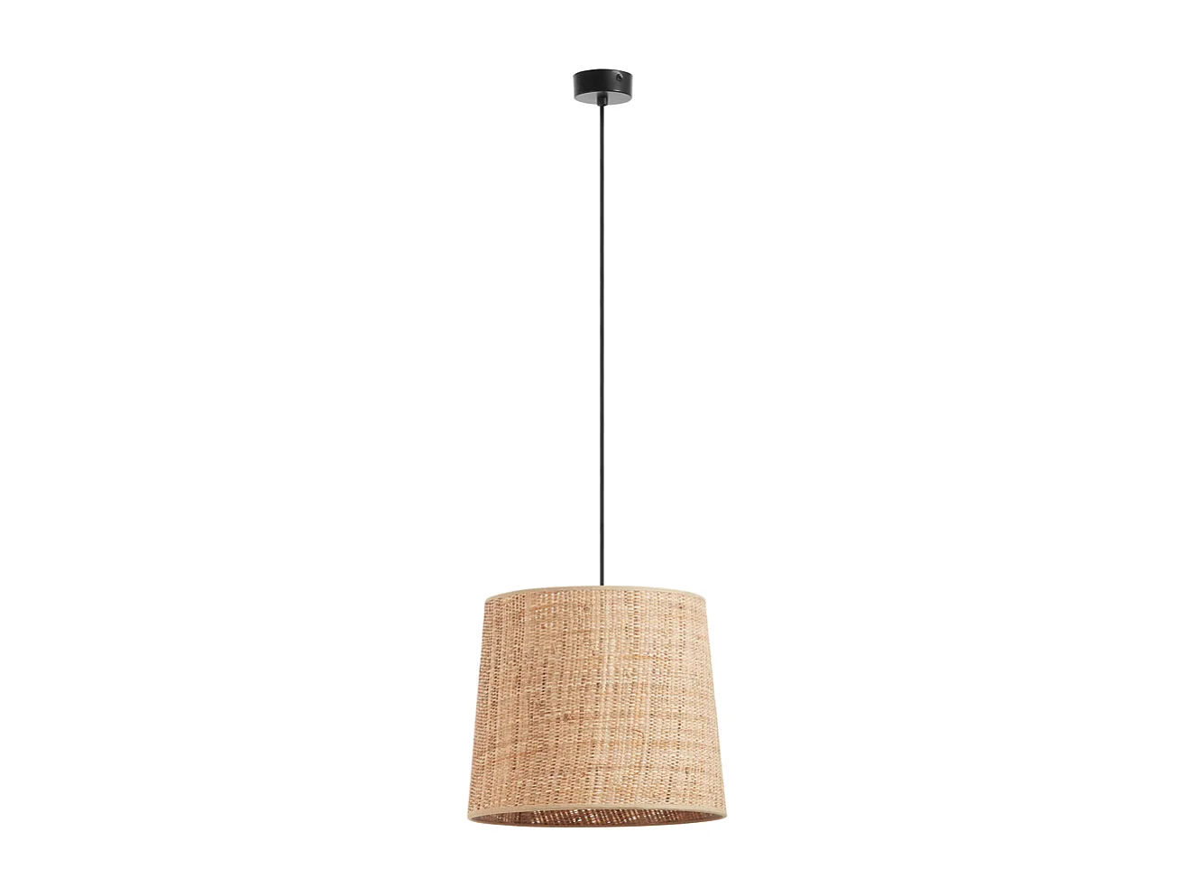 Lampa sufitowa THAIS w stylu nowoczesnym i skandynawskim - wys. 130 cm x g?. 35 cm - E27 15W - IP20 - stal i rafia balijska 3748172 - obrazek 1