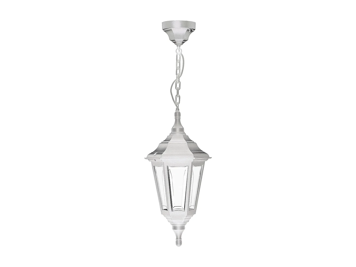 Lampa sufitowa CLIC CLAC 6 w stylu klasycznym - wys. 73 cm - E27 42W - poliamid - ip44 - bia?a 3748189 - obrazek 1