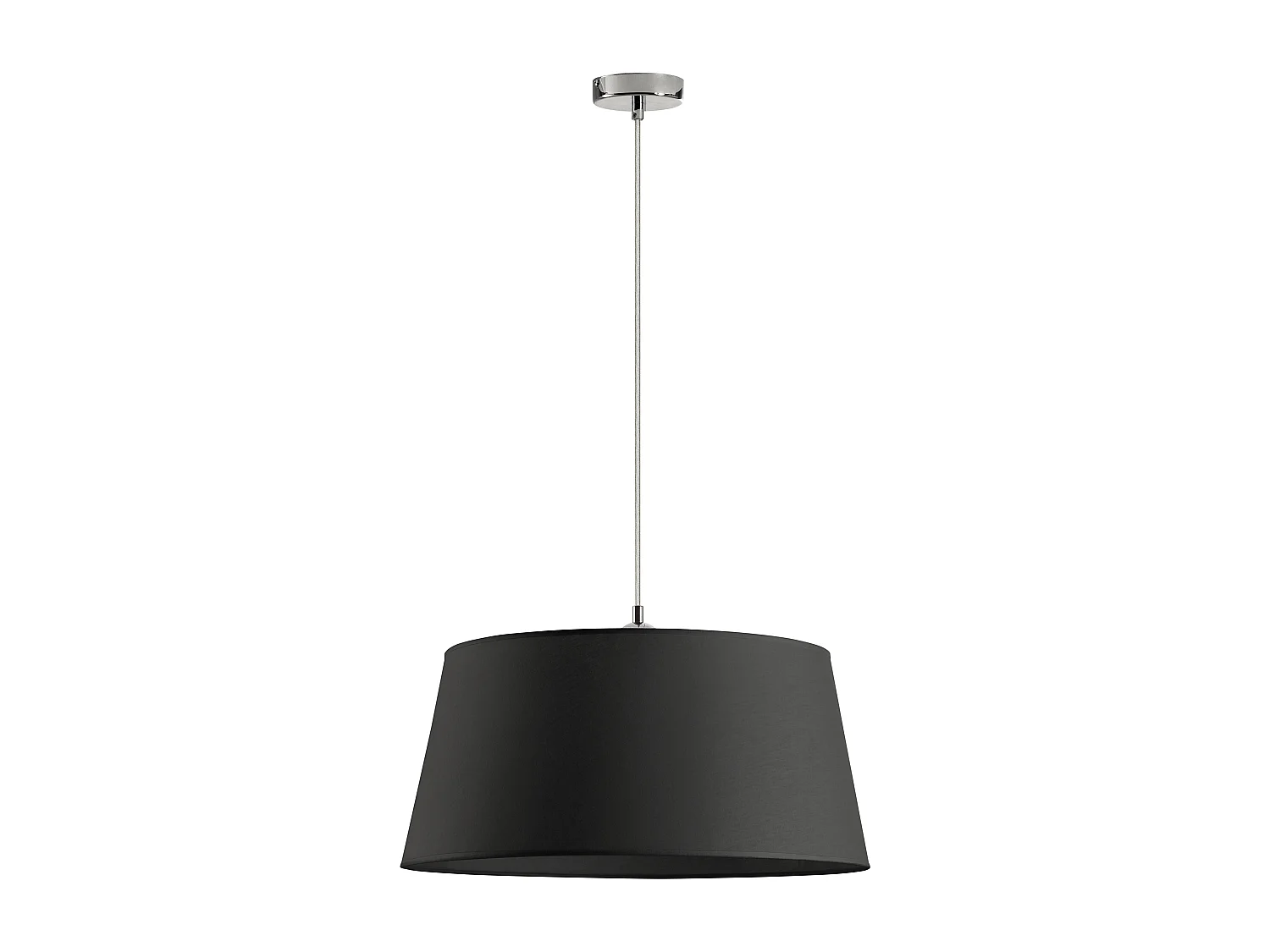 Lampa sufitowa FIRENZE w stylu klasycznym i nowoczesnym - Wysoko?? 190 cm - przezroczysty kabel - Klosz ø50 cm - E27 60W - IP20 - stal i be? 3748239 - obrazek 1