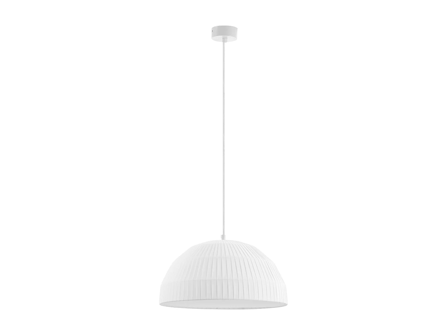 Lampa sufitowa MOLN w stylu nowoczesnym - E27 15W - klosz ø40 cm - wys. 130 cm - IP20 - stalowo-bia?a 3748251 - obrazek 1