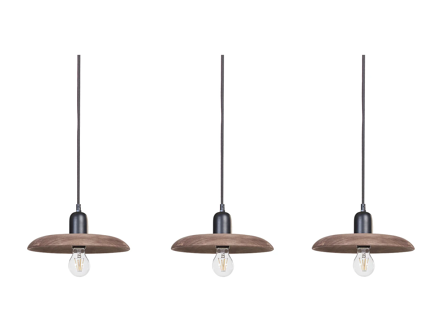 Lampa wisząca MANJEERA Drewno Ciemnobrązowy 1630273 - obrazek 1
