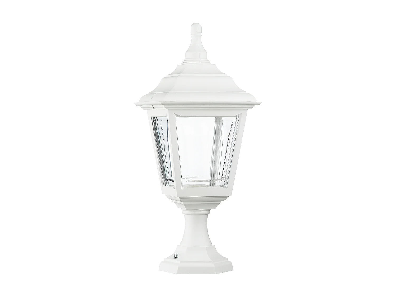 Lampa zewn?trzna CLIC CLAC 4 w stylu klasycznym - wysoko?? 43cm x szeroko?? 20,5cm - E27 42W - poliamid - ip44 - bia?y 3767577 - obrazek 1