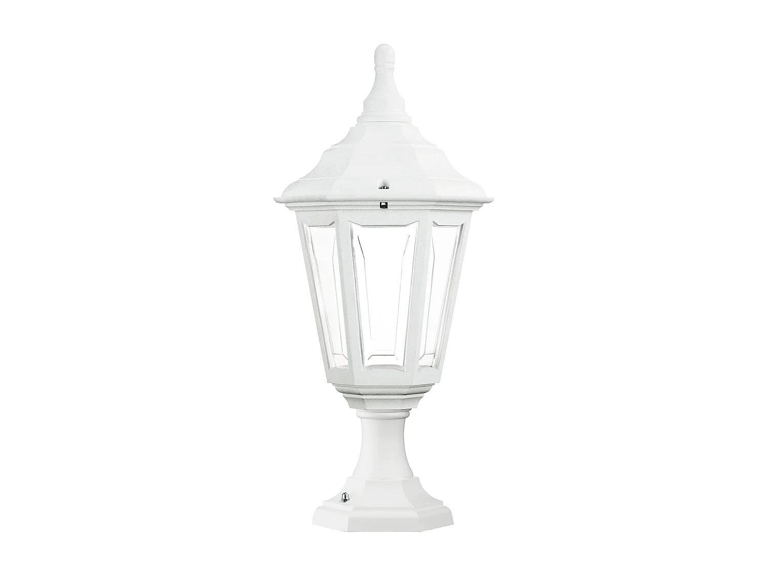 Lampa zewn?trzna CLIC-CLAC 6 w stylu klasycznym - Wysoko?? 44 cm - E27 42W - poliamid - ip44 - bia?y 3767586 - obrazek 1