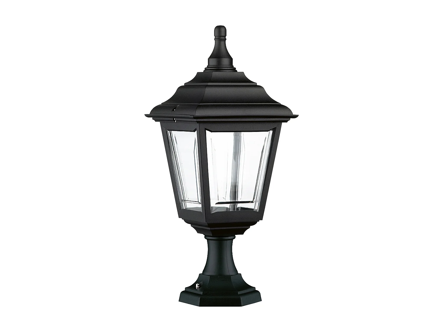 Lampa zewn?trzna CLIC CLAC 4 w stylu klasycznym - wysoko?? 43cm x szeroko?? 20,5 cm - E27 42W - poliamid - ip44 - czarny 3767591 - obrazek 1