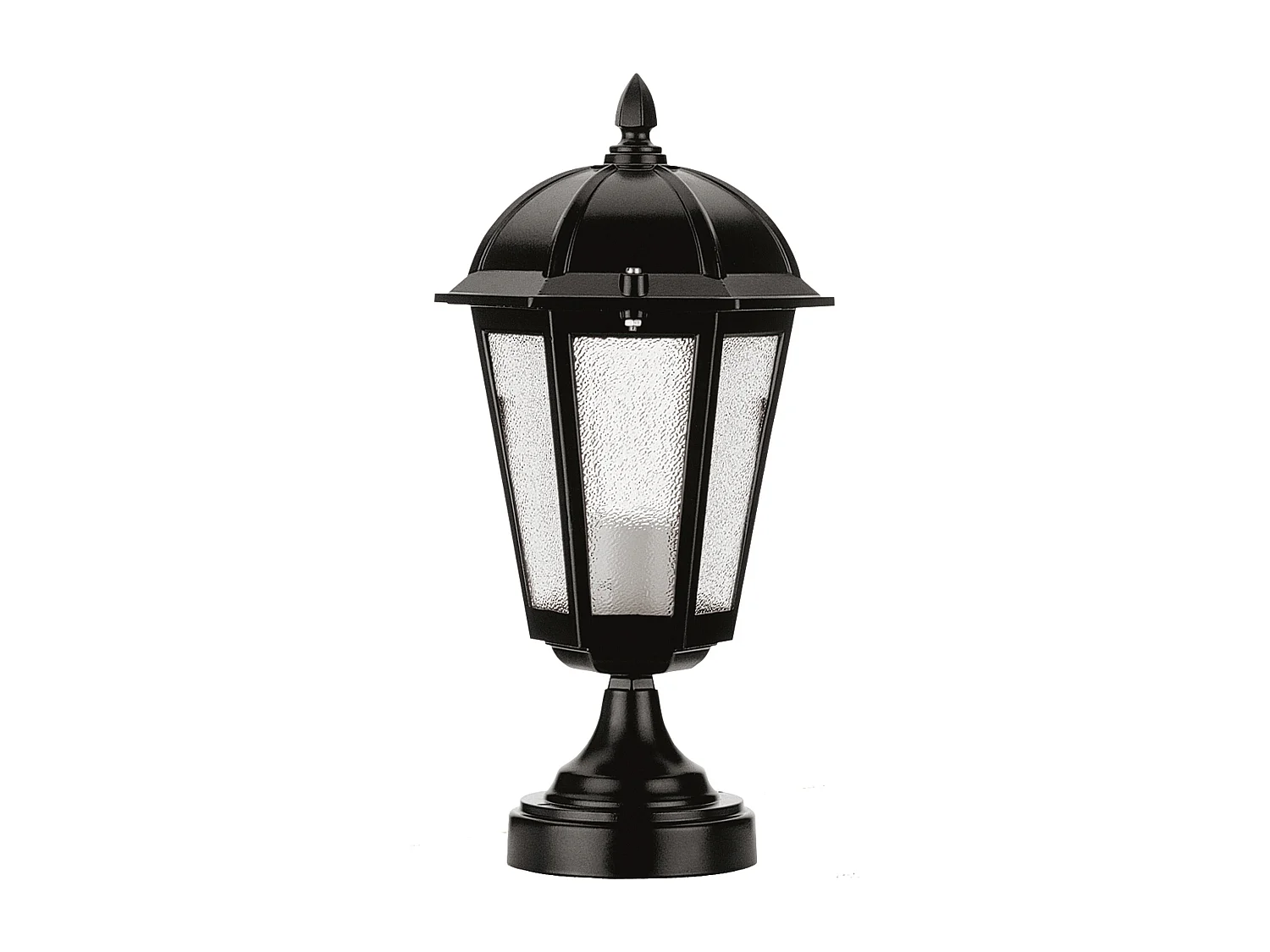Lampa zewn?trzna BAMBO w stylu klasycznym - Wysoko?? 36 cm - E27 70W - czarny - aluminium - IP43 3767595 - obrazek 1