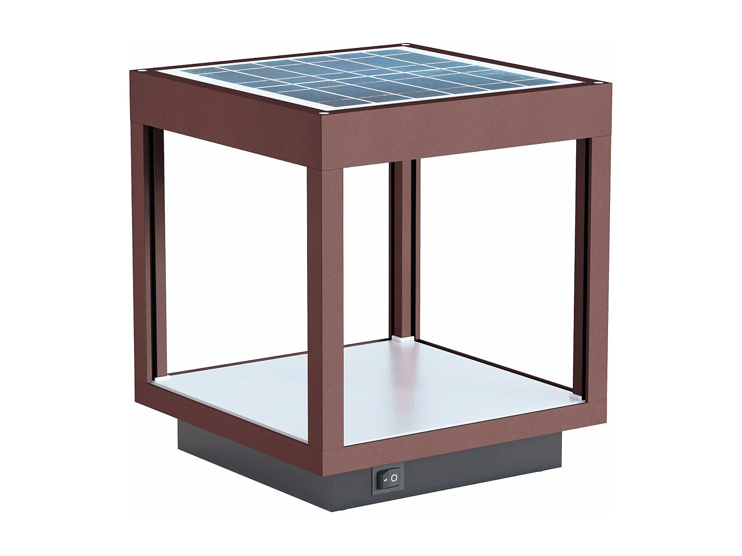 Latarnia solarna Visor 3,5 W LED na baterie, IP54 Corten 3875361 - obrazek 1