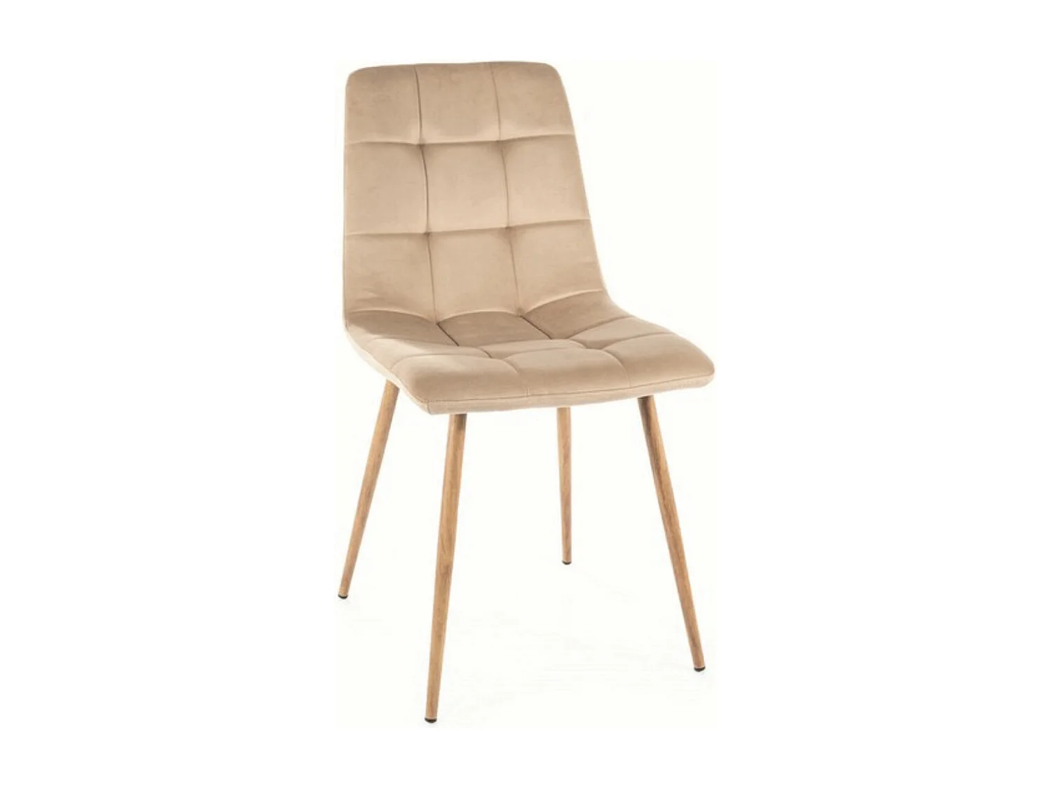 Krzesło tapicerowane MILA D VELVET beżowe 2355053 - obrazek 1
