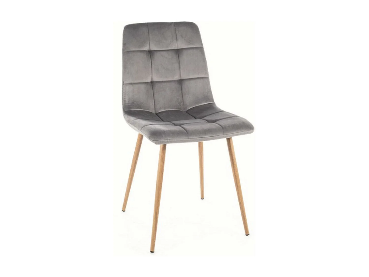 Krzesło tapicerowane MILA D VELVET szare 2355703 - obrazek 1