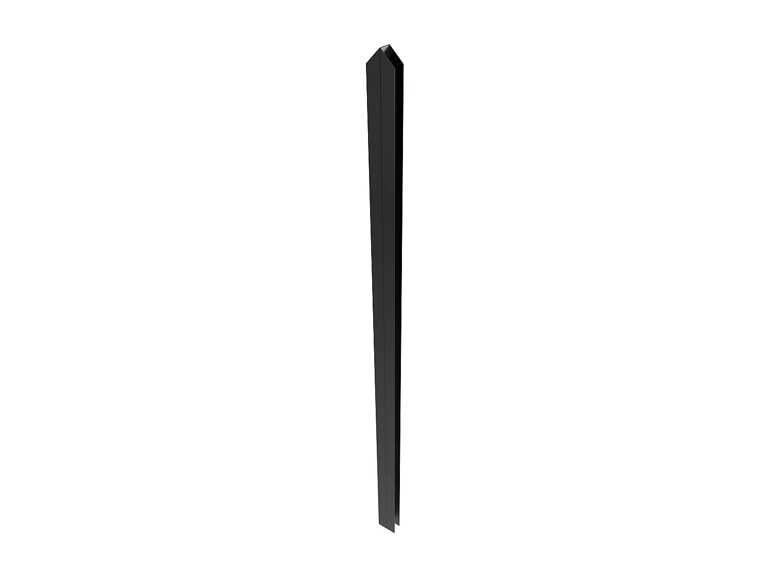 Łącznik do podwójnej przeszklonej ścianki - wys. 105 cm - Czarny - TOLLESON 1723517 - obrazek 1
