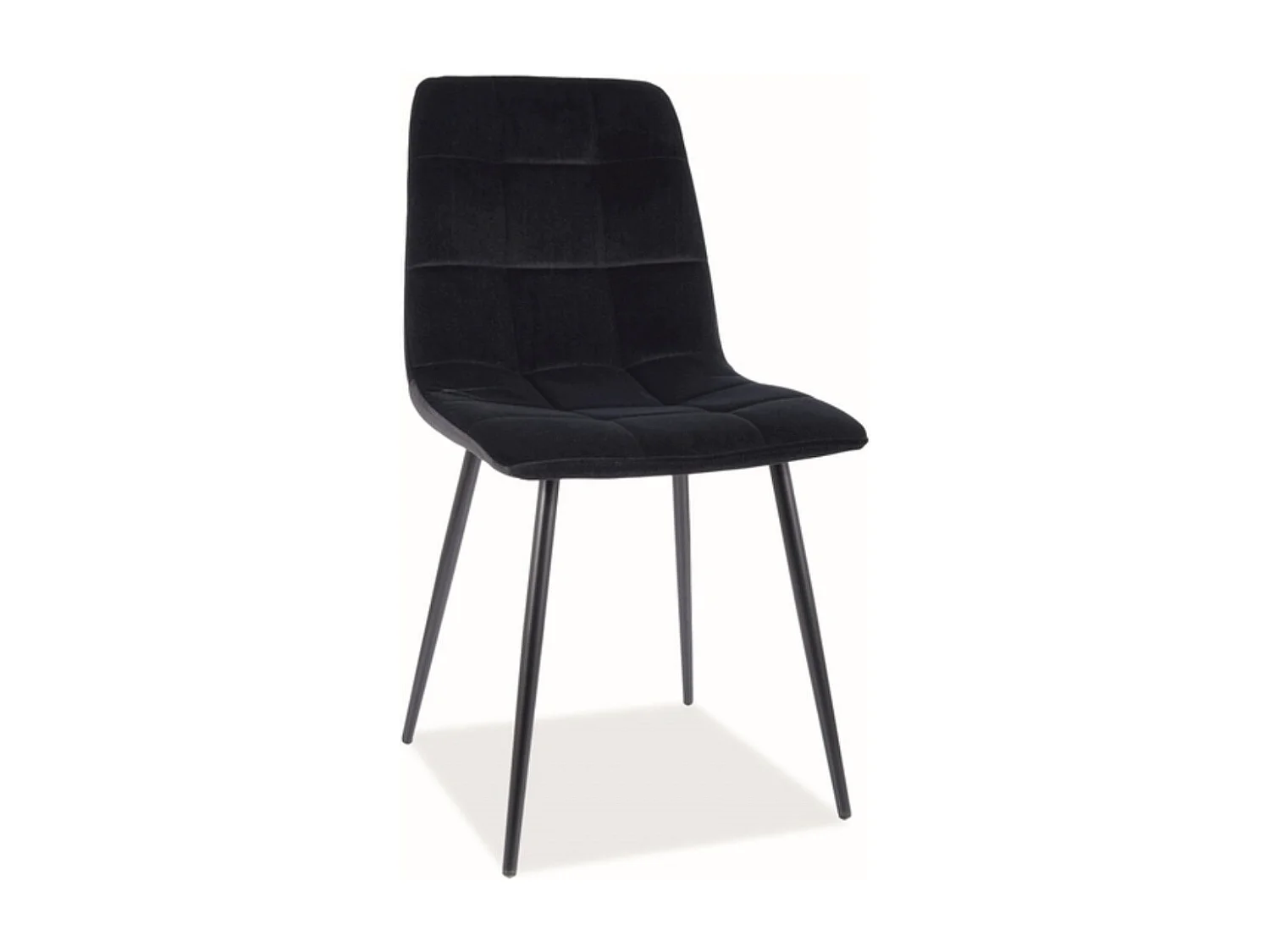 Krzesło MILA MATT VELVET czarne 2355161 - obrazek 1