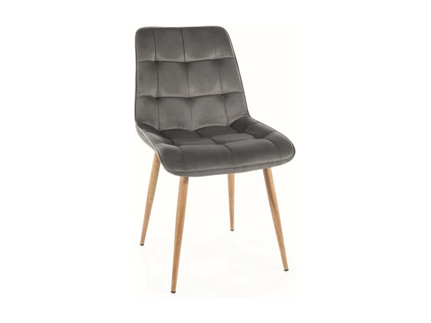 Krzesło tapicerowane CHIC D VELVET szare 2130875 - obrazek 1