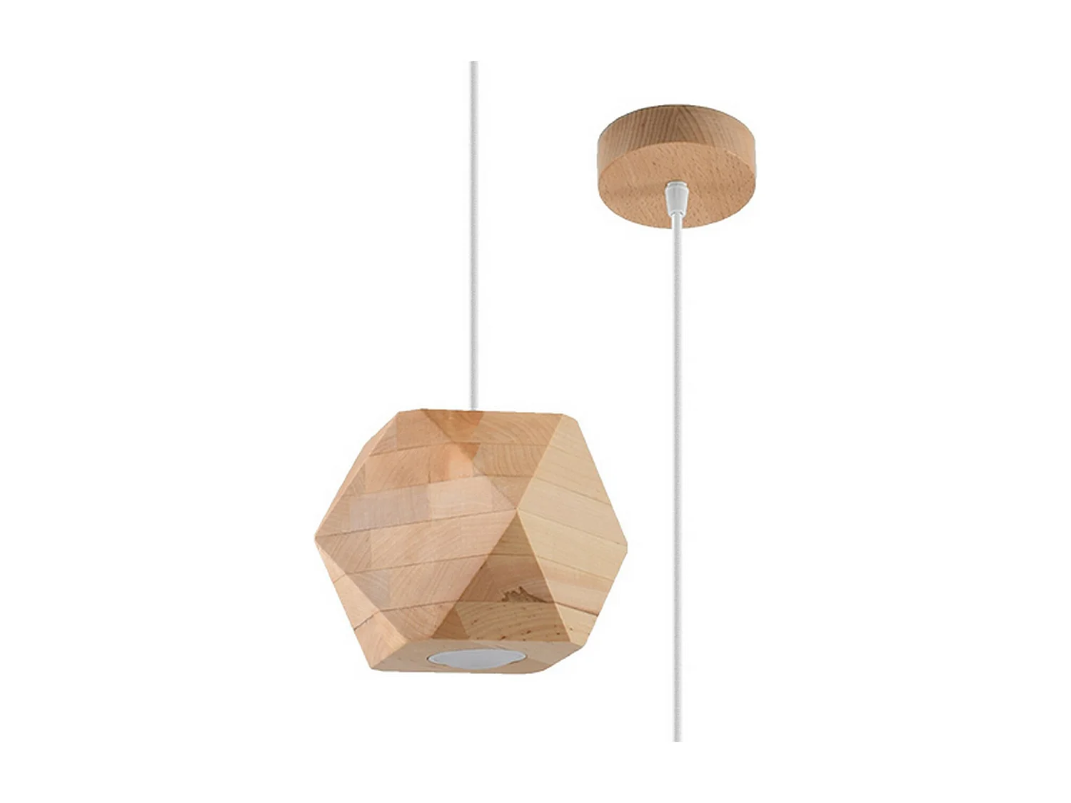 Lampa wisząca WOODY naturalne drewno 1358365 - obrazek 1