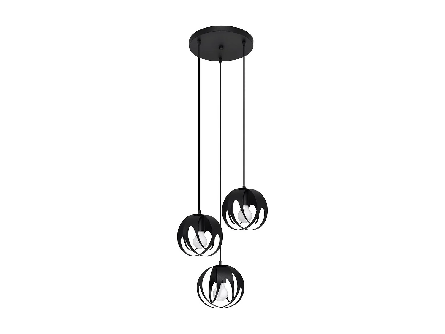 Lampa wisząca TULOS 3P czarna 1358395 - obrazek 1