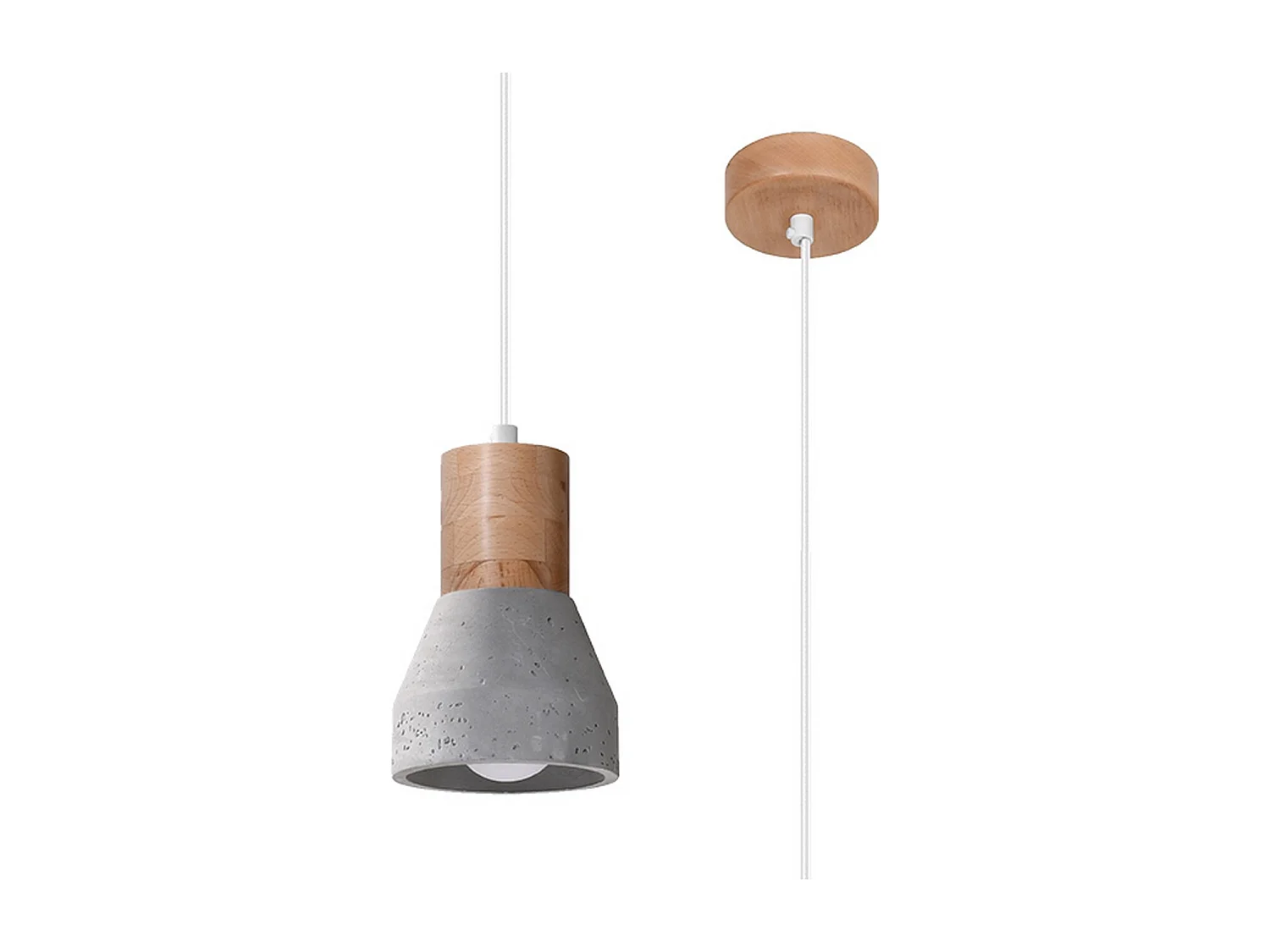 Lampa wisząca QUBIC szara 1358411 - obrazek 1