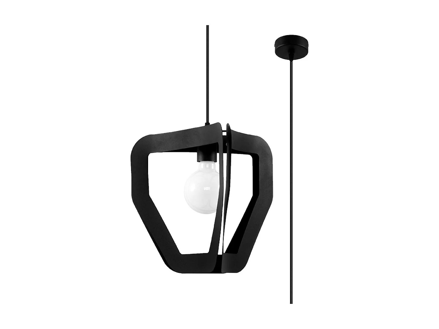 Lampa wisząca TRES czarna 1387885 - obrazek 1