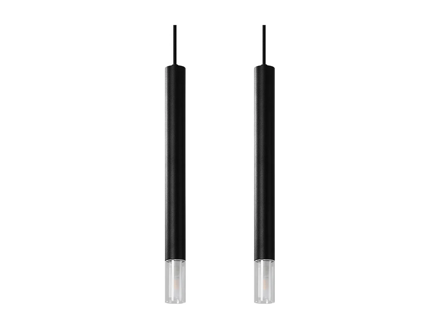 Lampa wisząca WEZYR 2 czarna 1358465 - obrazek 1