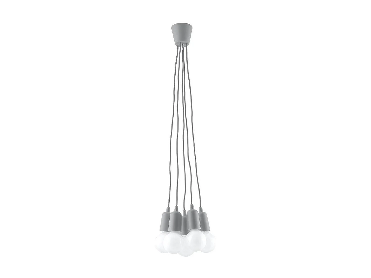Lampa wisząca DIEGO 5 szara 1358563 - obrazek 1
