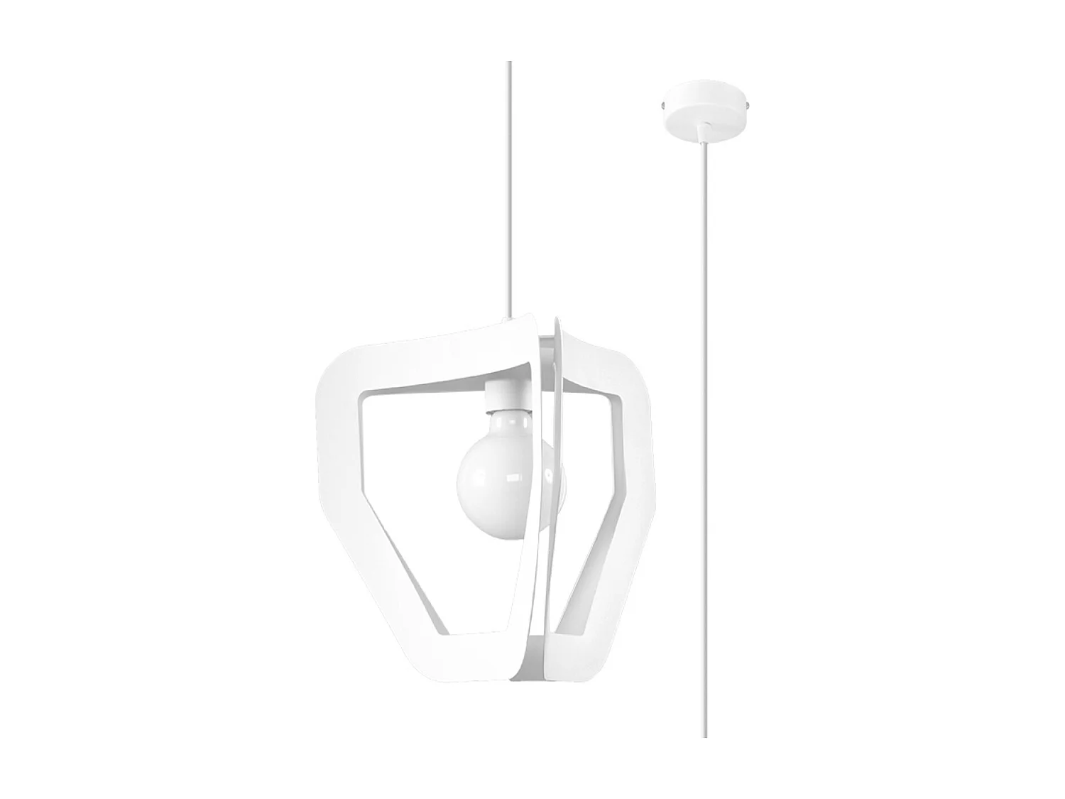 Lampa wisząca TRES biała 1358605 - obrazek 1