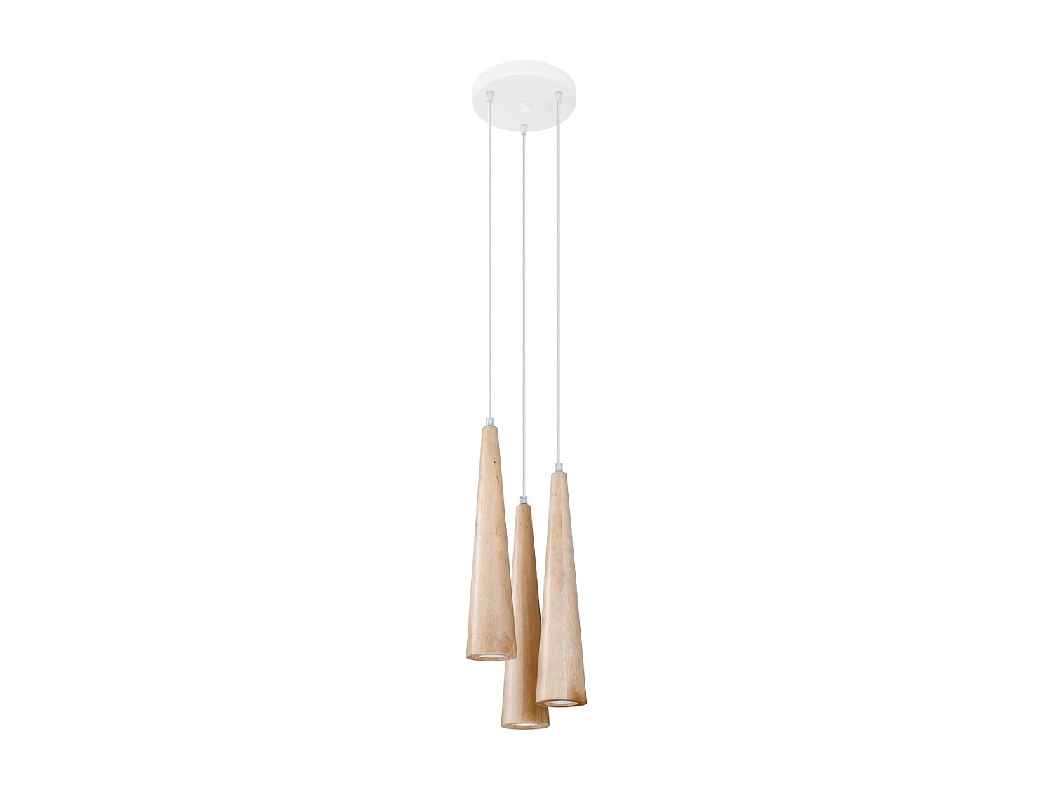 Lampa wisząca SULA 3P drewniana 1358625 - obrazek 1