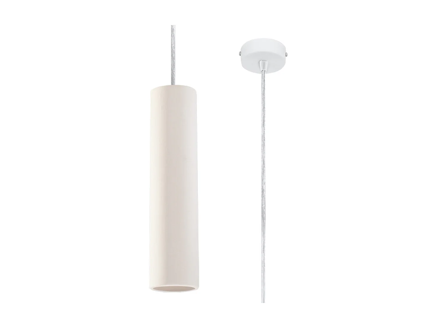 Lampa wisząca NANCY ceramiczna biała 1358685 - obrazek 1